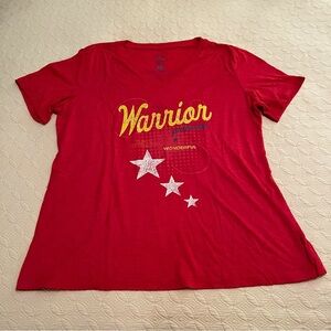 Raw Threads Wonder Woman Warrior Princess Loose Fit Running Shirt (size Large)